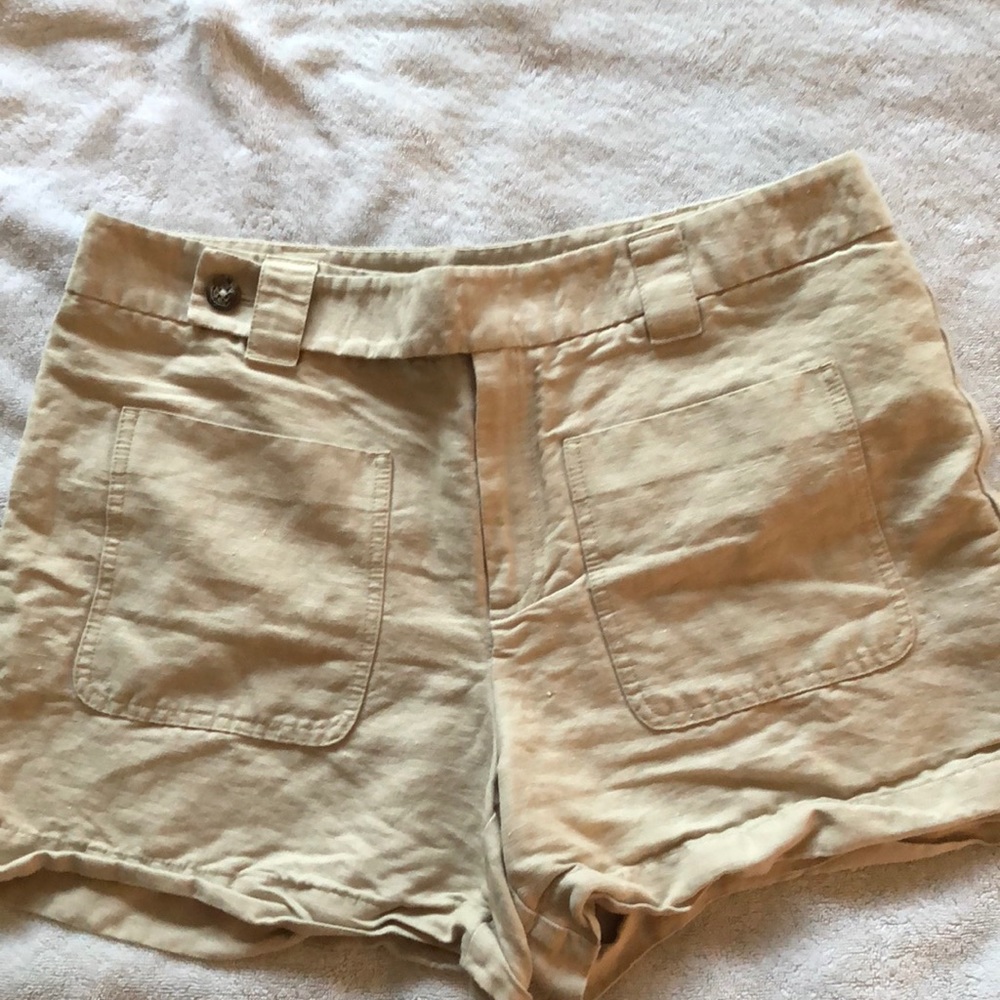Anthropologie tan shorts.